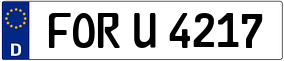 Trailer License Plate